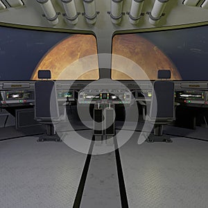 Interior of a spaceship