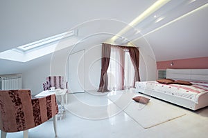 Interior of a specious bedroom