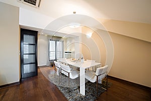 Interior of a specious dining room