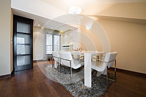 Interior of a specious dining room