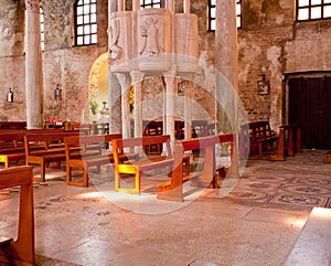 Interior of the St. Euphemia Basilica, Grado