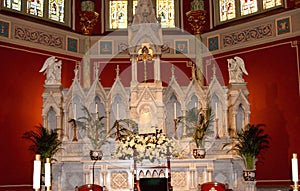 Interior of St John baptist cathedral in Savanna