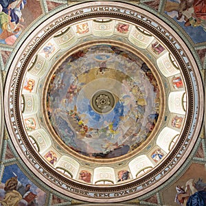 Interior of St John basilica, Eger, Hungary