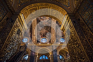 Interior of St John`s Co-Cathedral, Valletta, Malta photo