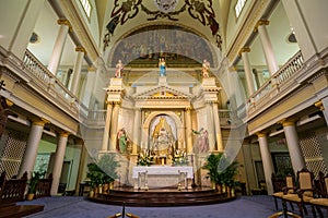 Interior of St. Louis Cathedral in Jackson Square New Orleans