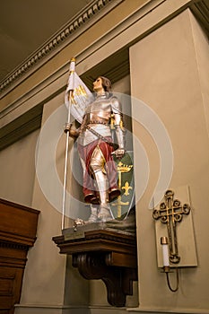 Interior of St. Louis Cathedral in Jackson Square New Orleans