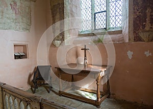 Interior of St Oswald parish church Widford