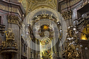 Interior of the st. Peters church in Vienna