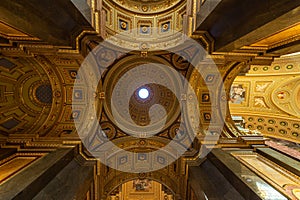 Interior of St. Stephen Basilica, Budapest, Hungary