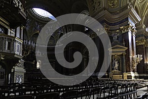 Interior of St. Stephen`s Cathedral, Budapest, Hungary