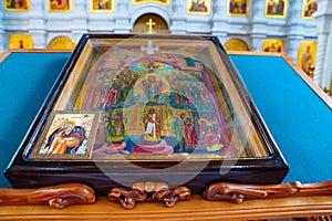 interior of the Staro-Pokrovsky Church of the Intercession.