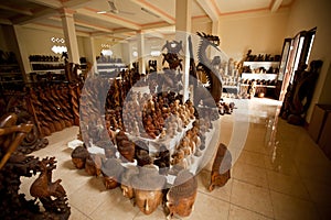 Interior of the studio woodcarver