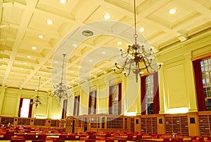 Interior of Study Hall in University Library