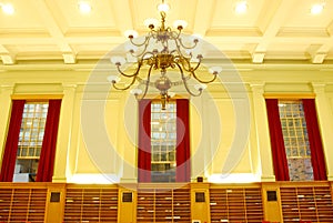 Interior of Study Hall in University Library