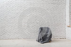 Interior in the style of minimalism. Loft