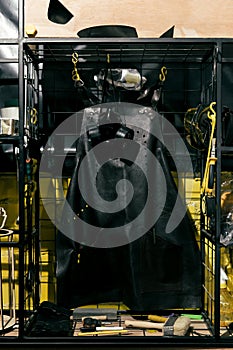 Interior of a stylish workshop with tools