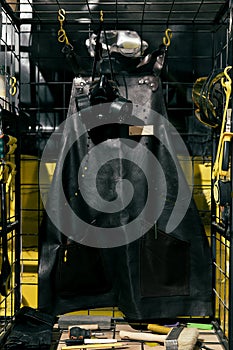 Interior of a stylish workshop with tools