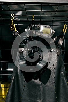 Interior of a stylish workshop with tools