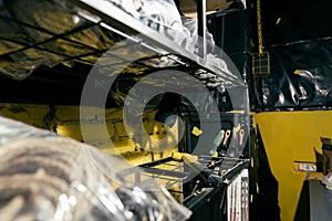 Interior of a stylish workshop with tools