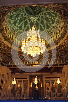 Interior of Sultan Qaboos Mosque - Muscat, Oman