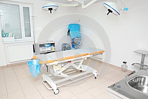 Interior of surgery room