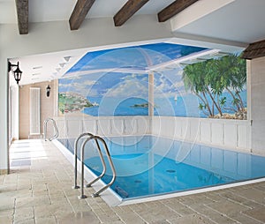 Interior of a swimming pool