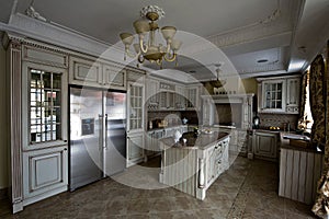 Interior of a table room in in classical style