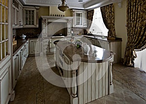 Interior of a table room in in classical style