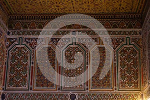 Interior of Taourirt Kasbah. Ouarzazate, Morocco.