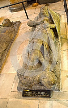 Interior of Temple church,London