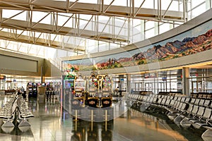 Interior of Terminal D at McCarran International Airport