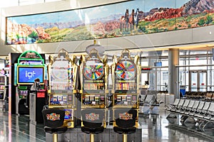 Interior of Terminal D at McCarran International Airport