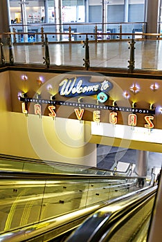 Interior of Terminal D at McCarran International Airport