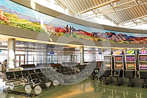 Interior of Terminal D at McCarran International Airport