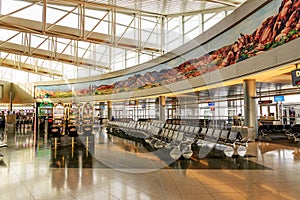 Interior of Terminal D at McCarran International Airport