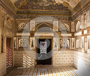 Interior of theTomb of Itimad-ud-Daula in Agra, India photo