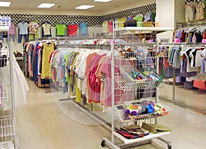 Interior of thrift shop photo