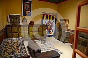 Interior of Tibetan house