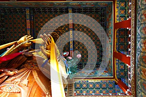 Interior of Tibetan monastery photo