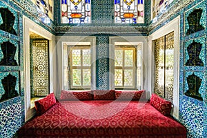 The interior of Topkapi palace photo