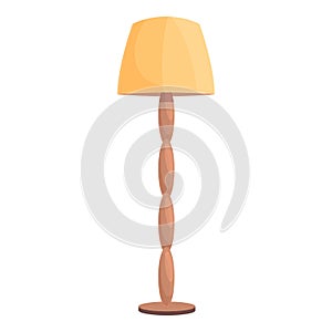 Interior torchere icon cartoon vector. Floor lamp