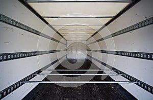 Interior of trailer