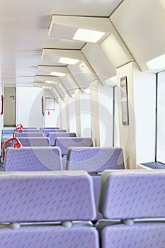 Interior of train.