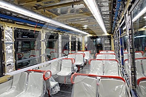 Interior train repairing