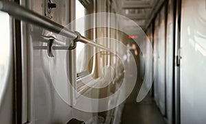 Interior of the train, Travel by railway