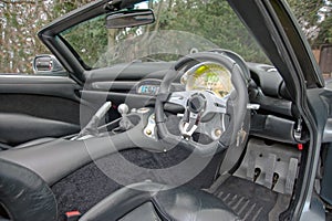 Interior of TVR sports car