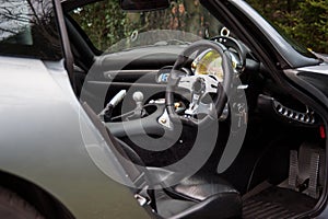 Interior of TVR Tuscan English sport car