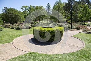 Interior of Tyler rose garden TX