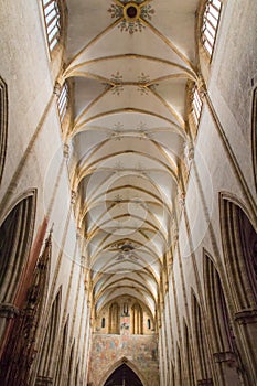 Interior of the Ulm Minster, Germany