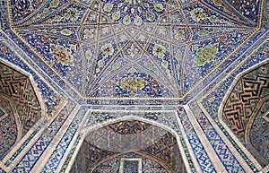 Interior of Ulugbek Madrasah in Samarkand